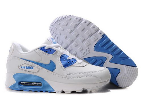 Nike Air Max 90 Womenss Shoes Wholesale Navyblue White Spain